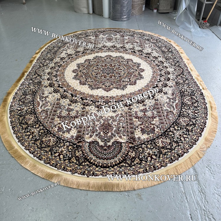 Овальный Ковер с Восточным Узором Медальон Арт 30346