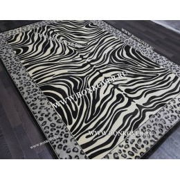 Бельгийский ковер из артшелка дизайн 120 Зебра