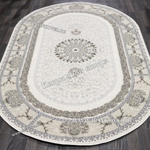 Турецкий Ковер Для гостиной New 2 дизайн 85 Бежевый Овал
