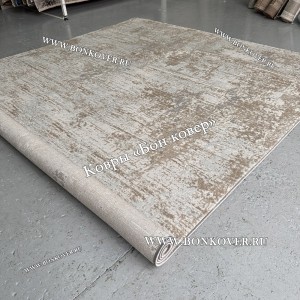 Современный Ковер Дизайн 046 Беж с Серым